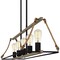 Quoizel Oak Park Linear Chandelier 5 Lights Matte Black OKP542MBK - alternate 2